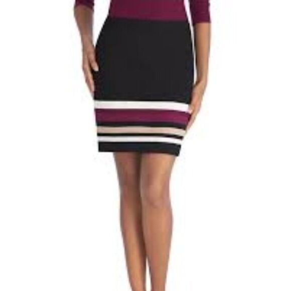 White House Black Market Colorblock Ponte … - Picture 1 of 7